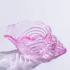 Suporte de Vela de Vidro Transparente Moderno Criativo em Forma de Concha Ornamento Decorativo Simples Romântico Jantar à Luz de Velas Foto Decoração de Mesa