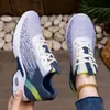 Zapatos de mujer transfronterizos, zapatos casuales nuevos para mujer, zapatillas deportivas de malla tejida, zapatos deportivos de estilo coreano talla grande, zapatos casuales para mujer