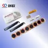 Kit de Ferramentas para Ciclismo Cola para Remendo de Pneu de Bicicleta Espátula Plástica Caixa Plástica Ferramenta de Reparo de Pneu