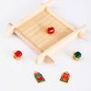 Antiguos accesorios navideños de oro mate, cuentas de manzana, colgante de fruta de la paz, cuerda roja tejida a mano, joyería, material de bricolaje