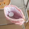 Bolsa de Cosméticos de Peluche Navideña de Invierno para Mujer, Bolsa de Almacenamiento de Aspecto Elegante y con Estilo, Bolso de Mano para Regalo de Cumpleaños