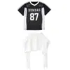 Ropa de Danza Jazz para Niñas, Ropa de Práctica Moderna y Cool de Estilo Coreano, Trajes de Ropa Moderna para Niños de Hip-Hop, Ropa Holgada de Actuación para Niñas