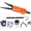 Accesorios: Placa base, Control remoto, Batería, Receptor, Horquilla, Máquina totalmente automática para atar cables de fibra óptica, Alambre de amarre de hierro