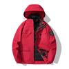 Chaqueta para exteriores para hombre y mujer, chaqueta de invierno acolchada de algodón, talla grande para pareja, traje de montañismo tres en uno, cálida, chaqueta de moda para hombre