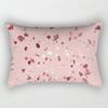 Funda de Almohada Geométrica Rosa Ins Almohada de Cintura para Coche Sofá Funda de Cojín Venta al por Mayor Cubierta de Almohada Dropshipping