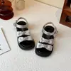 Sandálias Infantis 2026 Novo Estilo de Verão Sapatos de Princesa para Meninas Sola Macia Sandálias de Verão para Crianças Grandes Estilo Ballet Moderno para Meninas no Verão