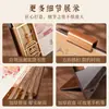 Calendário de mesa de madeira estilo chinês com design criativo, inclui marcador de página, peça decorativa, embalagem em caixa de presente, calendário de mesa personalizável