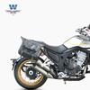 Coche muscular Wolf apto para Kaiyue 500F bolsa lateral bolsa lateral se puede instalar casco medio casco casco completo con cerradura marco de liberación rápida modificación