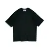 Camiseta casual unisex de manga corta, peso pesado 260g, corte holgado con hombros caídos, hilo doble Sorona, tres pruebas