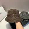 Sombrero de Pescador Pequeño con Patrón de Fragancia Estilo Francés para Mujer, Sombrero de Cubo Vintage Versátil de Abejita para Otoño e Invierno, Sombrero de Cubo Elegante y que Adelgaza el Rostro