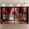 Tecido de Fundo para Fornecimento de Novos Produtos Transfronteiriços de Natal, Tecido Pendurado para Decoração de Festa em Família, Tecido de Fundo para Layout de Local Externo