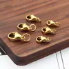 Acero Inoxidable 304 Broche de Langosta Hebilla de Camarón Arco Hebilla Chapado al Vacío Oro de 18K DIY Collar Pulsera Accesorios para Joyería Hebilla de Conexión