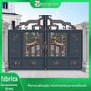 Porta dobrável da arte do alumínio Porta da villa do pátio europeu da fonte da fábrica da porta do jardim rural do alumínio Porta de segurança da arte