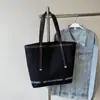 Bolsa de Lona Personalizada de Alta Gama 2025 Nuevo Serigrafía Transferencia Térmica Poliéster Grueso Bolsa de Compras Tote Bolso de Hombro