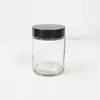 Botella de Crema Transparente de 150 ml Taza para Velas Botella de Vidrio Transparente Sellada Botella Muestreadora para Reempaque de Cosméticos Crema para Ojos