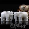 Fornecimento do Fabricante Ornamentos de Elefante em Mármore Branco Jade Casa Feng Shui Presente Comercial Atacado para Transmissão ao Vivo Mármore Azul e Branco