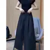 2025 Novo Estilo de Verão Design Moderno Cintura Alta Efeito Emagrecedor Fenda Frontal Comprimento Médio Saia Longa Feminina