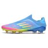 Zapatos de Fútbol Juveniles F50 Modelo Nuevo Sin Cordones, Tejido Fly-Knit Sin Costuras, con Tacos Largos para Hombres y Mujeres, y Zapatos de Fútbol de Competición Multitacos