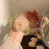 2025 Nuevo Clip Pinza Flor Artificial para Mujer Clip de Alto Valor para Recogido en la Parte Posterior de la Cabeza Clip de Tiburón Rosa Pasador Adorno para el Cabello