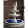 Gran Patio de Boda Europeo Piedra Arenisca Elemento de Agua Fuente Adorno Jardín de Villa Estanque de Peces Escultura Decorativa
