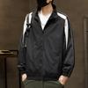 Chaqueta Casual de Color Puro con Cuello Alto Empalmado de Primavera y Otoño Chaqueta de Pareja Chaqueta Tendencia para Hombre Ropa de Trabajo Chaqueta para Exteriores