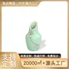 Cerámica de Jingdezhen Medieval Florero Pequeño con Boca de Forma de Oliva Personalizado de Aspecto Elegante Transformación de Horno en Capas Componente de Estudio Porcelana