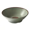 Tigela Pequena de Melamina Imitando Porcelana, Tigela de Arroz, Louça de Melamina, Tigela de Condimento Retro para Churrasco, Panela Quente, Restaurante, Tigela de Óleo, Tigela Tianshui de Formato Irregular