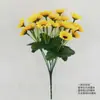Flores de Girassol Artificiais Simuladas com 22 Cabeças, Flores de Seda de Girassol, Fotografia de Casamento, Decoração de Casa, Pequenos Buquês de Plástico Atacado