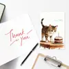 Novo Cartão de Cumprimentos de Feliz Aniversário Conjunto de Cartões de Cumprimentos com Envelope Amazon Gatinho de Desenho Animado Cartão com Mensagem Afetuosa