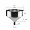 Funil Extra-Grande Espessado Funil de Aço Inoxidável 304 Funil de Óleo Funil de Boca Larga Funil de Aço Não Magnético