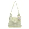 Mochila para Mujer 2026 Nueva Moda Cuadros Gran Capacidad Bolso Tote Elegante para Viajar Estudiante Universitario Fresco Bolso Cruzado