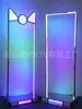 Bar Ktv Punto Luminoso Led Fantasía Acero Inoxidable Marco de Puerta Gogo Punto Baile Palo Móvil Punto Plataforma de Baile