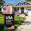 Producto Nuevo Transfronterizo 2026 Día de la Independencia Americana 250º Aniversario Bandera de Jardín Nueva Decoración Exterior para Patio Tela al por Mayor