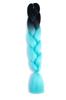 Nueva versión de trenza grande [doble color] Trenza africana sucia peluca trenza cola de caballo fibra química seda de alta temperatura color trenza grande
