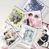 72 Nuevas Tarjetas Polaroid Originales de Fotos de Parejas Estilo Anime con Contenido Dulce de Alta Vibración Popular, Colección de Postales