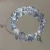 Pulseira de Contas Borboleta Chinesa, Mesmo Estilo para Mulheres, Impressão de Luxo Leve, Temperamento Nicho de Alto Padrão, Pulseira de Casal, Presente para Melhor Amiga