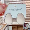 Brincos Frescos da Moda Estilo Coreano com Gota de Óleo para Mulheres, Design Único, Brincos Versáteis com Pino de Prata, Acessórios de Orelha Tendência para o Dia a Dia