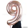 Globo de Aluminio Digital de 32 pulgadas Versión Americana Decoración de Escena Accesorios para Sesión de Fotos Números Grandes Flotantes