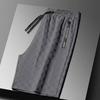 Pantalones deportivos a cuadros de verano, pantalones casuales de moda, pantalones de cinco puntos de marca de moda, pantalones rectos nuevos y populares para hombres jóvenes