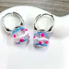 Pendientes de Cristal Redondos con Lunares Electrochapados 2026 Verano Tendencia Estilo Celebridad de Internet Personalidad Moda para Mujer con un Toque de Lujo Ligero y Alta Gama