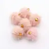 Pom-Pom de Pelo Sintético de Visão de Minke 1,5cm Acessório de Contas para DIY Brincos Pingente Bola Ornamento Bola Pendurada Acessório Fofo
