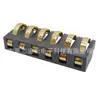 Conector de Bateria Curvo com Mola 1-10P, Espaçamento 4,0, Altura 6,0, Base de Carregamento de Cobre Banhada a Ouro, Altura Plástica 4,3