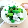 2cm 100 Bolas de Pelo Coloridas em Degradê DIY Materiais de Produção Criativa para Crianças Jardim de Infância Brinquedo de Bola de Pelúcia Acessórios