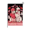 Bandera de Jardín para el Día de San Valentín 2026 Nuevo Patrón de Amor Impreso Atmósfera del Día de San Valentín Bandera Decorativa Personalizada con Fotos