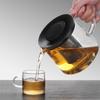 Tetera de Vidrio Personalizada Tetera Doméstica Tetera Individual Resistente a Altas Temperaturas Filtro de Té Juego de Té Hervidor de Agua Cocción Tetera Pequeña