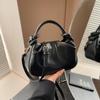 Exquisito bolso de mano simple, bolso pequeño de nube plisado, bolso para mujer, nueva moda, combina con todo, retro, de hombro, bandolera