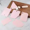 Atacado do Fabricante Conjunto de Espátulas para Confeitaria com Furos, Espátula Moldada para Creme de Bolo, Conjunto de 3 Peças de Espátulas de Grau Alimentício