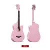 Fábrica de Origen Guitarra Guitarra Acústica Instrumento de Guitarra Guitarra Acústica de Madera de 38 pulgadas Mango de Fibra de Carbono Guitarra de Tilo