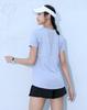 Playera Deportiva de Manga Corta para Mujer Verano Fitness Running Slim Transpirable Secado Rápido Delgada Ropa de Yoga Top Moderna y Casual