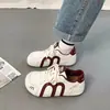Tenis Blancos de Suela Gruesa para Mujer, Nuevo Estilo Verano 2026, con Cordones, Zapatillas de Entrenamiento de Moda Alemanas, Zapatos Casuales Versátiles Que Son Cómodos y No Cansan Tus Pies